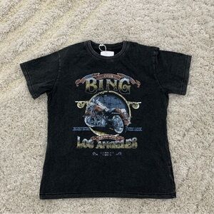 Anine Bing Los Angeles Washed Black Top for Woman Sizes Small Medium & Large